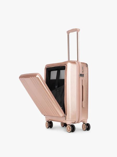 Calpak | Ambeur Front Pocket Carry-On Luggage-Rose Gold | Special Offer