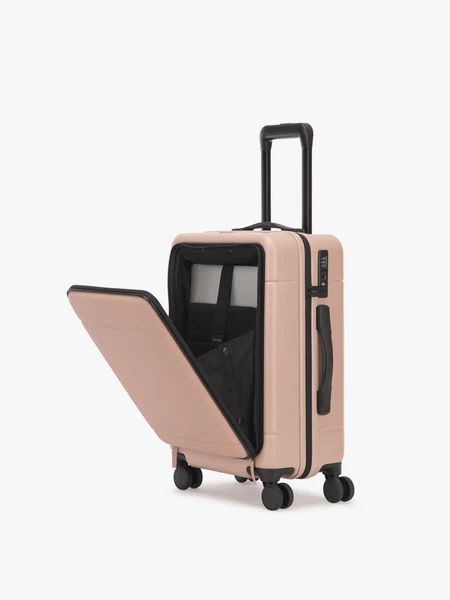 Calpak | Hue Front Pocket Carry-On Luggage-Pink Sand | Special Offer