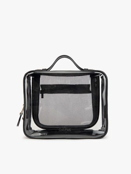 Calpak | Large Clear Cosmetics Case-Black | Special Offer