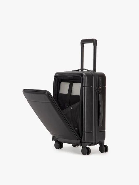 Calpak | Hue Front Pocket Carry-On Luggage-Black | Special Offer