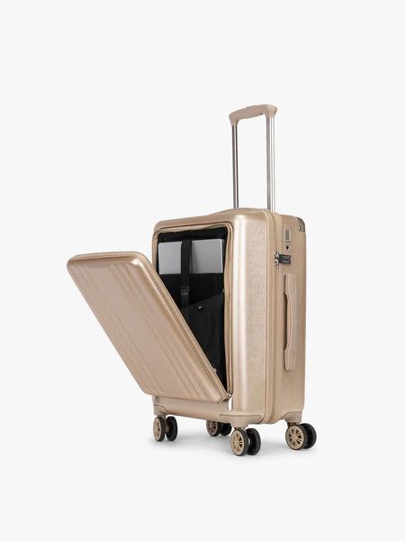 Calpak | Ambeur Front Pocket Carry-On Luggage-Gold | Special Offer