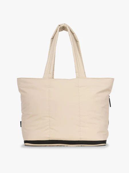 Calpak | Luka Expandable Laptop Tote-Oatmeal | Special Offer